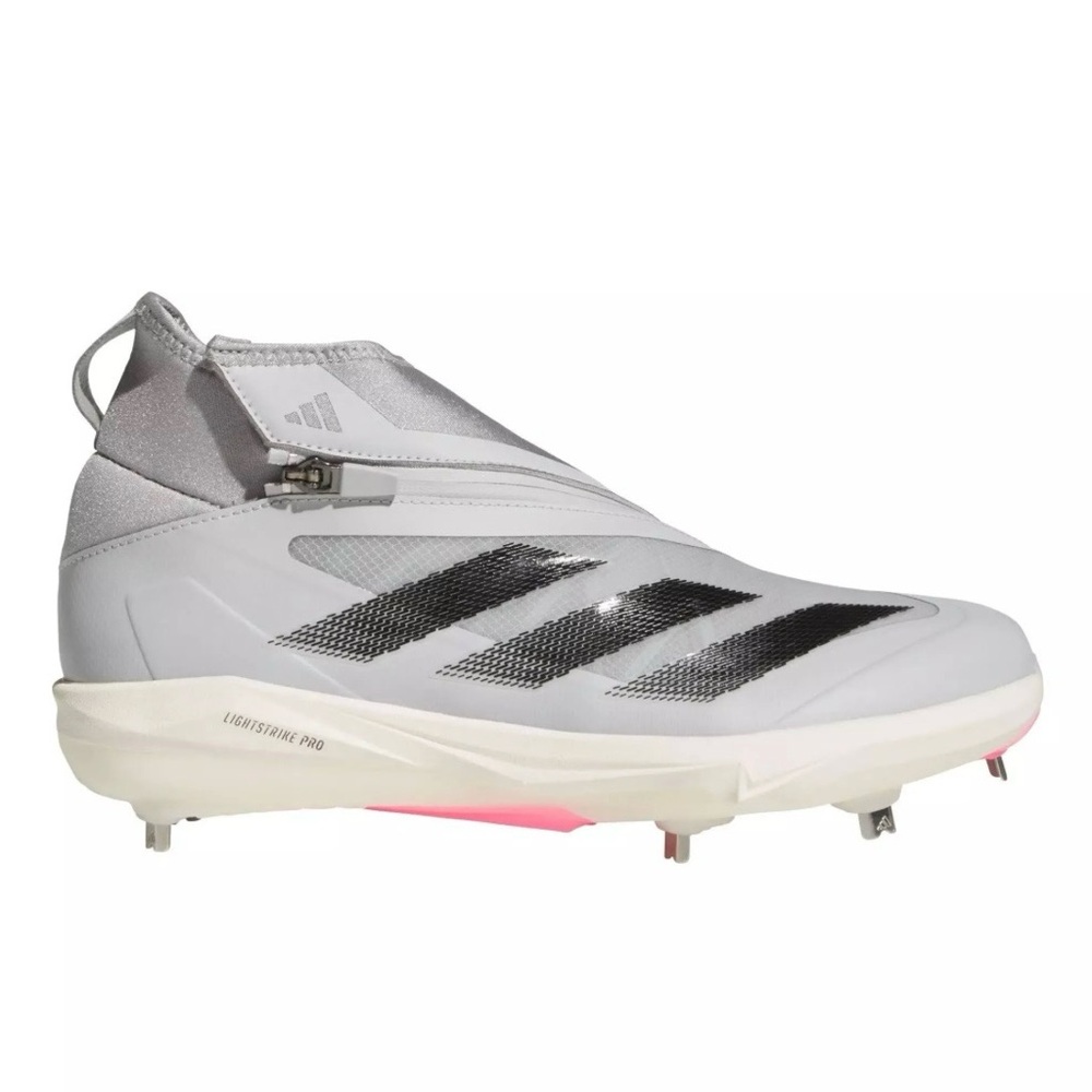 🆕 Adidas Adizero Impact+ BSB Metal Baseball Cleats White Black Men’s 11